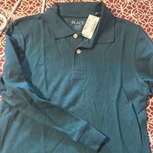 Brand new Children’s place boys polo top; size M 7/8; hunter green